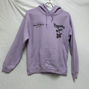 Juice Wrld 999 Pullover Purple Lavender Hoodie Legends Never Die Memorial